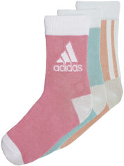 Носки Adidas Lk Ankle S 3pp Pink Orange Blue H16376/40-42 цена и информация | Женские носки | pigu.lt