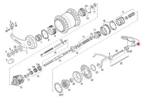 Dėžutės tvirtinimo varžtas įvorėms Sram S7 ir P5 цена и информация | Другие запчасти для велосипеда | pigu.lt