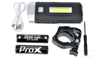 Priekinis žibintas ProX Taurus 2xT6, juodas цена и информация | Велосипедные фонари, отражатели | pigu.lt