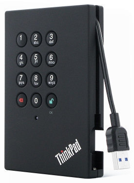 Внешний жесткий диск LENOVO ThinkPad USB 3.0 1TB Secure HDD цена | pigu.lt