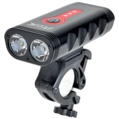 Priekinis dviračio žibintas ProX Sirius 2xCREE XP-G3 900Lm USB, juodas цена и информация | Велосипедные фонари, отражатели | pigu.lt