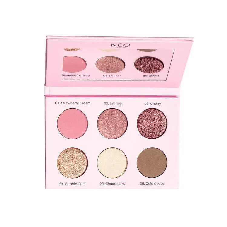 Akių šešėlių paletė Neo Make Up Eyeshadow Palette Rose, 9g цена и информация | Akių šešėliai, pieštukai, blakstienų tušai, serumai | pigu.lt