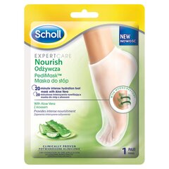 Питательная маска для стоп с алоэ Dewytre Scholl Expert Care Nourish Pedi Mask цена и информация | Кремы, лосьоны для тела | pigu.lt