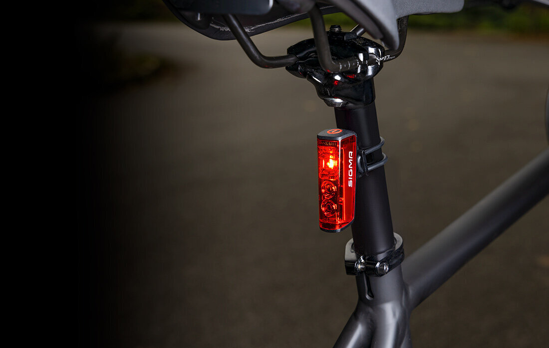 Galinis žibintas Sigma Blaze LED + Brake Light USB kaina ir informacija | Žibintai ir atšvaitai dviračiams | pigu.lt