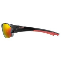 Спортивные очки Uvex Blaze III, черные/красные цена и информация | Спортивные очки | pigu.lt
