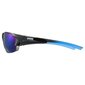 Sportiniai akiniai Uvex Blaze III, juodi/mėlyni kaina ir informacija | Sportiniai akiniai | pigu.lt