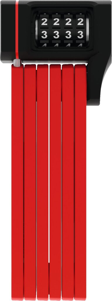 Dviračio užraktas Abus Bordo Big Ugrip 5700C/80, raudonas kaina ir informacija | Užraktai dviračiams | pigu.lt