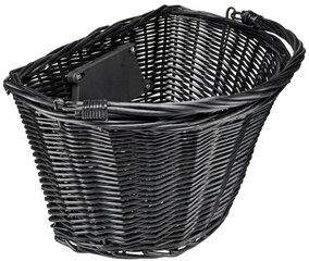 Dviračio krepšys Azimut Wicker NEW, 35x26x22 cm, juodas kaina ir informacija | Kiti dviračių priedai ir aksesuarai | pigu.lt