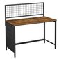 Rašomasis stalas Songmics 118x60, tamsiai rudas/juodas цена и информация | Kompiuteriniai, rašomieji stalai | pigu.lt