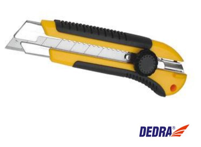 Laužomas peilis Dedra M9011, 25mm kaina ir informacija | Mechaniniai įrankiai | pigu.lt