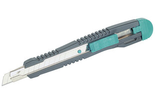 Нож с ломающимся лезвием 9мм Wolfcraft цена и информация | Механические инструменты | pigu.lt