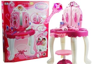 Didžiulis pasakų makiažo staliukas su princesės lazdele kaina ir informacija | Žaislai mergaitėms | pigu.lt