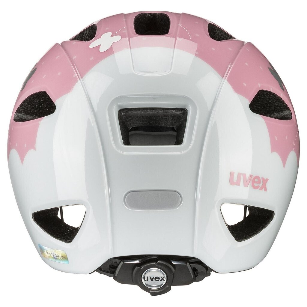 Vaikiškas dviratininko šalmas Uvex Oyo Style Butterfly pink, baltas/rožinis kaina ir informacija | Šalmai | pigu.lt
