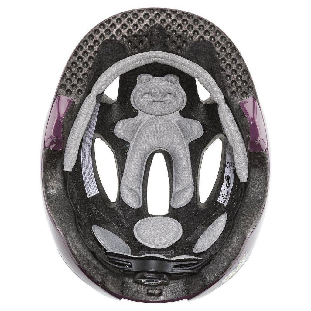 Vaikiškas dviratininko šalmas Uvex Oyo plum-dust, violetinis kaina ir informacija | Šalmai | pigu.lt