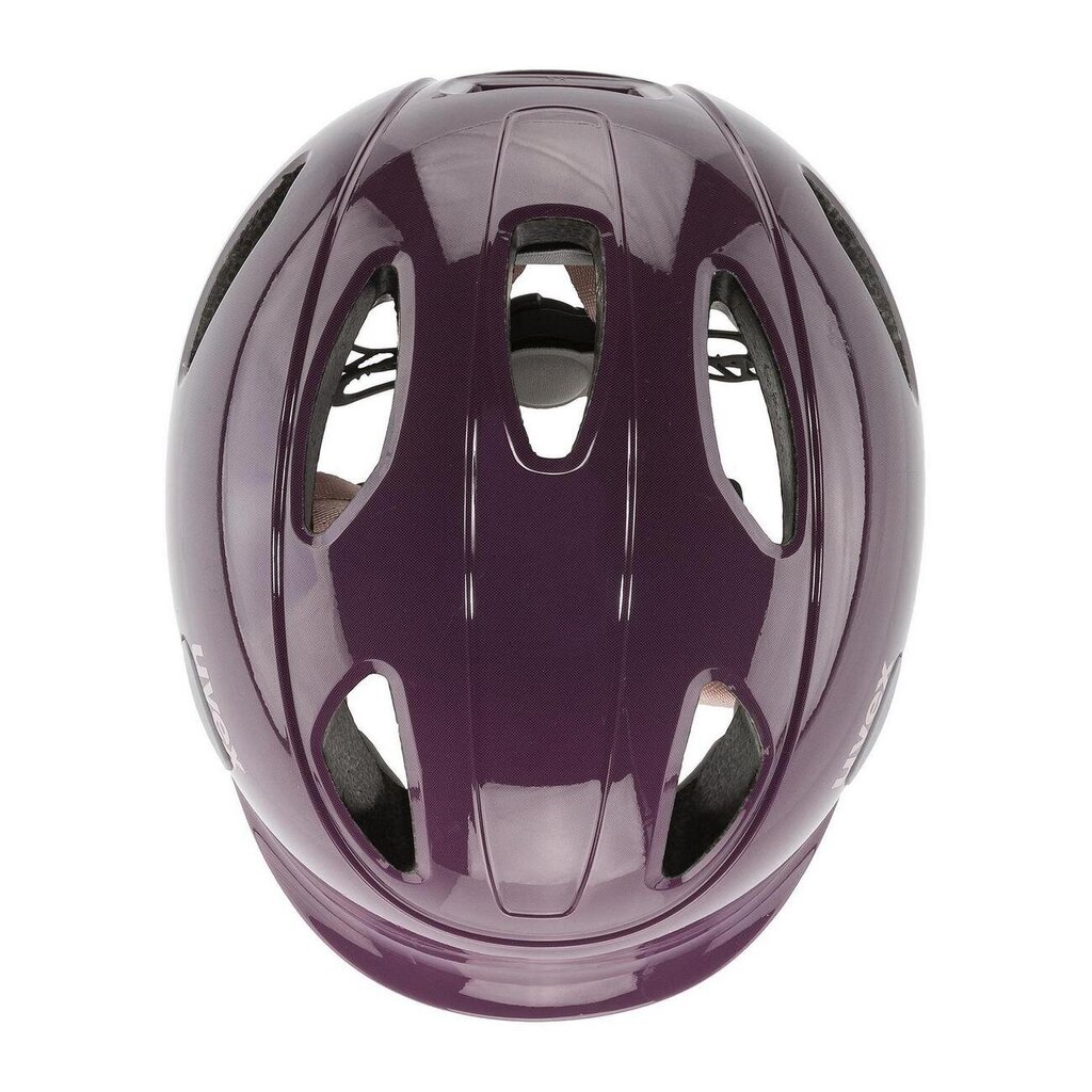 Vaikiškas dviratininko šalmas Uvex Oyo plum-dust, violetinis цена и информация | Šalmai | pigu.lt