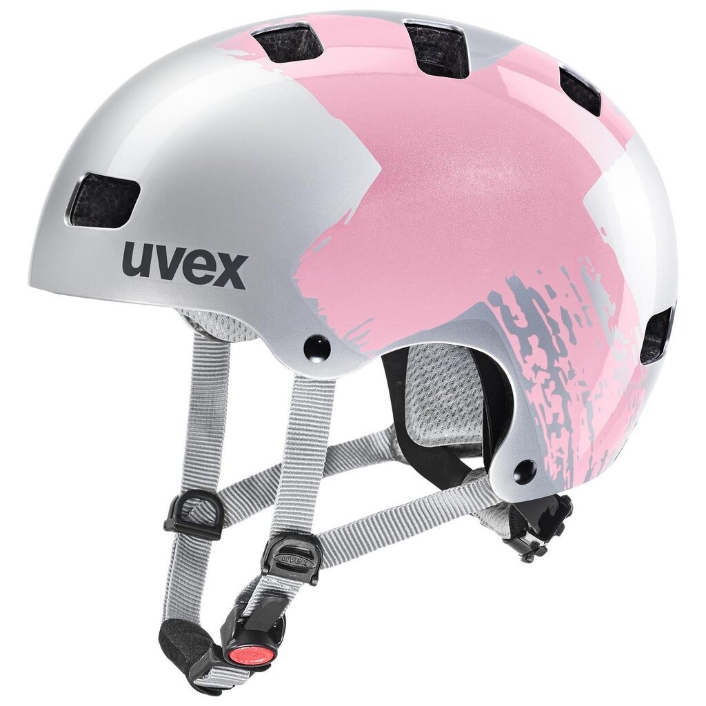 Vaikiškas dviratininko šalmas Uvex Kid 3, rožinis kaina ir informacija | Šalmai | pigu.lt