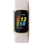 Fitbit Charge 5 Lunar White/Soft Gold цена и информация | Išmaniosios apyrankės (fitness tracker) | pigu.lt
