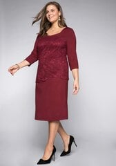 Платье женское Sheego 973-1974, красное цена и информация | Платья | pigu.lt