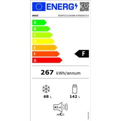 Холодильник BEKO 8859377106691, 145 x 54 см цена и информация | Холодильники | pigu.lt