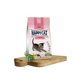 Happy Cat maistas jaunoms katėms su paukštiena Kitten LandGeflugel, 1,3 kg цена и информация | Сухой корм для кошек | pigu.lt