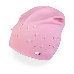 Осенняя шапка для девочки TuTu, розовая цена и информация | Шапки, перчатки, шарфы для девочек | pigu.lt