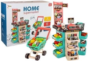 Žaislinė parduotuvė su vežimėliu ir priedais "Home Supermarket" kaina ir informacija | Žaislai mergaitėms | pigu.lt