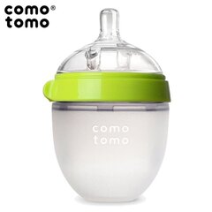 Silikoninis buteliukas Comotomo Evolved Green, 150 ml kaina ir informacija | Buteliukai kūdikiams ir jų priedai | pigu.lt