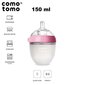 Silikoninis buteliukas Comotomo Evolved 150 ml, Pink цена и информация | Buteliukai kūdikiams ir jų priedai | pigu.lt