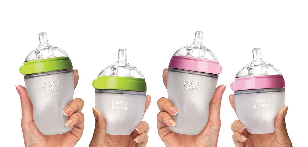 Silikoninis buteliukas Comotomo Evolved Green, 250 ml kaina ir informacija | Buteliukai kūdikiams ir jų priedai | pigu.lt