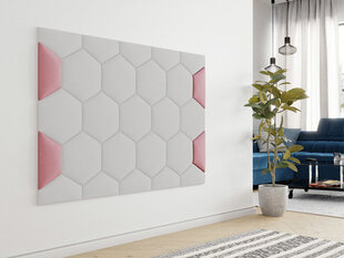 Sieninė plokštė dengta Lok III audiniu 18x36cm 1vnt. rožinė kaina ir informacija | Minkštos sienų plokštės | pigu.lt