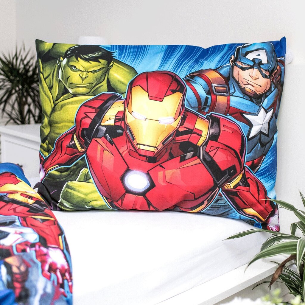 Vaikiškas patalynės komplektas Avengers 140x200, 2 dalių kaina ir informacija | Patalynės komplektai | pigu.lt