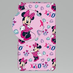 Простынь на резинке Minnie Xoxo, 90 x 200 + 25 cм цена и информация | Простыни | pigu.lt