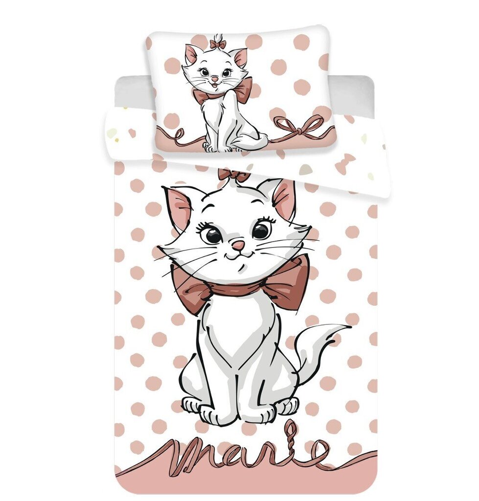 Patalynės komplektas „Marie Cat Dots 02 Baby“, 100 x 135 cm + pagalvės užvalkalas 40 x 60 cm. kaina ir informacija | Patalynės komplektai | pigu.lt