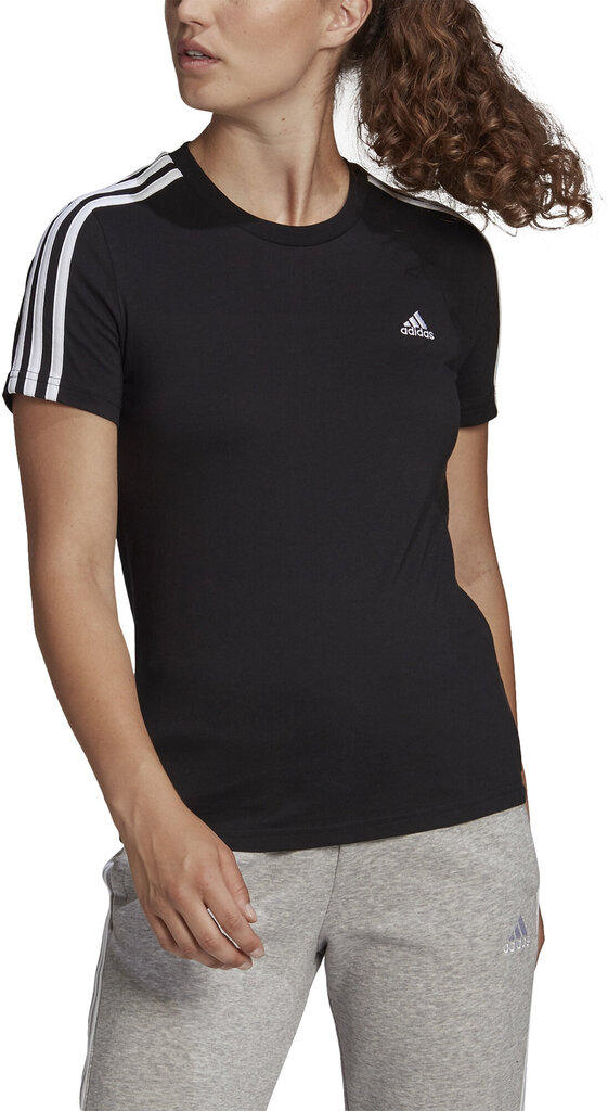 Marškinėliai moterims Adidas M Lin Chelsea Black GL0784, juodi цена и информация | Marškinėliai moterims | pigu.lt