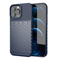Thunder Case Flexible Tough Rugged Cover TPU Case, skirtas iPhone 13 Pro Max, mėlynas kaina ir informacija | Telefono dėklai | pigu.lt
