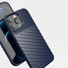 Thunder Case Flexible Tough Rugged Cover TPU Case, skirtas iPhone 13 Pro Max, mėlynas kaina ir informacija | Telefono dėklai | pigu.lt
