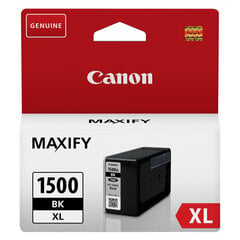 Canon PGI-1500xl Black 1200 lk, juoda kaina ir informacija | Kasetės rašaliniams spausdintuvams | pigu.lt