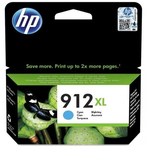 Rašalo kasetė HP printcartridge cyan (3YL81AE, 912XL) kaina ir informacija | Kasetės rašaliniams spausdintuvams | pigu.lt