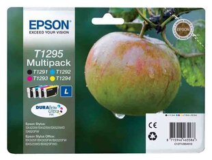 Оригинальный набор чернил Epson T1295 (BK/C/M/Y) цена и информация | Картриджи для струйных принтеров | pigu.lt