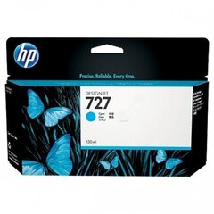 Hp Ink No.727 Cyan F9J76A, mėlyna kaina ir informacija | Kasetės rašaliniams spausdintuvams | pigu.lt