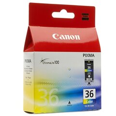 Originaal Canon CLI-36 Tri-Color , 12ml цена и информация | Картриджи для струйных принтеров | pigu.lt