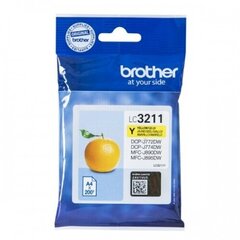 Brother Ink LC 3211 Yellow LC3211Y, geltona kaina ir informacija | Kasetės rašaliniams spausdintuvams | pigu.lt