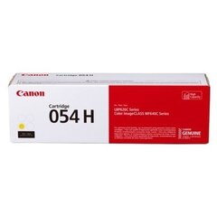 Оригинальный тонер Canon 054H (3025C002) Yellow 2.300 lk цена и информация | Картриджи для лазерных принтеров | pigu.lt