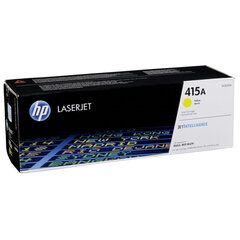 Оригинальный тонер HP 415A (W2032A) Yellow 2.100 lk цена и информация | Картриджи для лазерных принтеров | pigu.lt