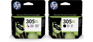 Оригинальный набор чернил HP 305XL Black + HP 305XL TriColor цена и информация | Картриджи для струйных принтеров | pigu.lt