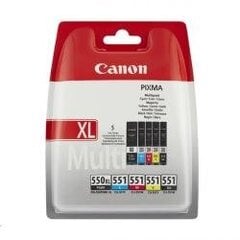 Canon PGI-550XL/CLI-551 C/M/Y/BK Multipack (6509B013) kaina ir informacija | Kasetės rašaliniams spausdintuvams | pigu.lt