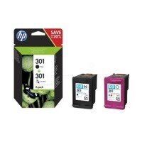 Kasetė rašaliniams spausdintuvams Rašalo kasečių rinkinys HP Ink No.301  Combo Pack Black + Color (N9J72AE) kaina | pigu.lt