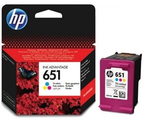 HP Ink No.651 Color (C2P11AE) цена и информация | Картриджи для струйных принтеров | pigu.lt