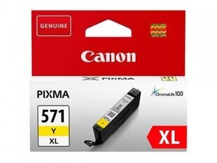 Canon Ink CLI-571XLY Yellow 0334C001, geltona kaina ir informacija | Kasetės rašaliniams spausdintuvams | pigu.lt