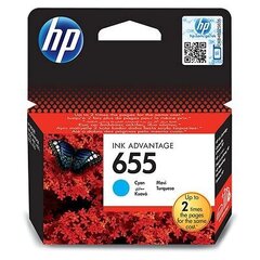 HP Ink No.655 Cyan (CZ110AE) цена и информация | Картриджи для струйных принтеров | pigu.lt